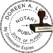 Notary Seal - Wood Stamp - Alaska NOTARY_SEAL_ALASKA_WOOD_STAMP