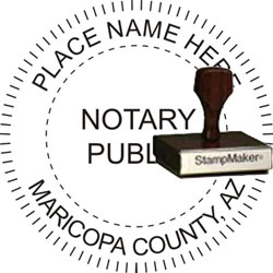 Notary Seal - Wood Stamp - Arizona NOTARY_SEAL_ARIZONA_WOOD_STAMP