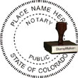 Notary Seal - Wood Stamp - Colorado NOTARY_SEAL_COLORADO_WOOD_STAMP