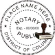Notary Seal - Wood Stamp - Dist of Columbia NOTARY_SEAL_DISTRICT_OF_COLUMBIA_WOOD_STAMP