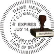 Notary Seal - Wood Stamp - Delaware NOTARY_SEAL_DELAWARE_WOOD_STAMP