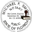 Notary Seal - Wood Stamp - Florida NOTARY_SEAL_FLORIDA_WOOD_STAMP