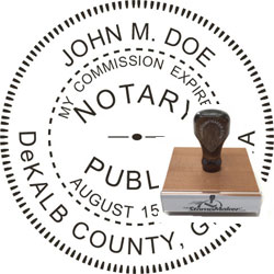 Notary Seal - Wood Stamp - Georgia NOTARY_SEAL_GEORGIA_WOOD_STAMP