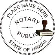 Notary Seal - Wood Stamp - Hawaii NOTARY_SEAL_HAWAII_WOOD_STAMP