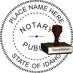 Notary Seal - Wood Stamp - Idaho NOTARY_SEAL_IDAHO_WOOD_STAMP