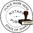 Notary Seal - Wood Stamp - Idaho NOTARY_SEAL_IDAHO_WOOD_STAMP