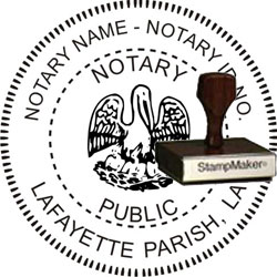 Notary Seal - Wood Stamp - Louisiana NOTARY_SEAL_LOUISIANA_WOOD_STAMP