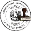 Notary Seal - Wood Stamp - Louisiana NOTARY_SEAL_LOUISIANA_WOOD_STAMP