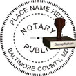 Notary Seal - Wood Stamp - Maryland NOTARY_SEAL_MARYLAND_WOOD_STAMP