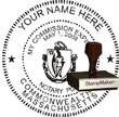 Notary Seal - Wood Stamp - Massachusetts NOTARY_SEAL_MASSACHUSETTS_WOOD_STAMP