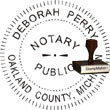 Notary Seal - Wood Stamp - Michigan NOTARY_SEAL_MICHIGAN_WOOD_STAMP