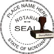 Notary Seal - Wood Stamp - Montana NOTARY_SEAL_MONTANA_WOOD_STAMP