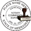 Notary Seal - Wood Stamp - Nebraska NOTARY_SEAL_NEBRASKA_WOOD_STAMP