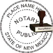 Notary Seal - Wood Stamp - New Mexico NOTARY_SEAL_NEW_MEXICO_WOOD_STAMP