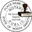 Notary Seal - Wood Stamp - North Dakota NOTARY_SEAL_NORTH_DAKOTA_WOOD_STAMP