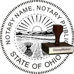 Notary Seal - Wood Stamp - Ohio NOTARY_SEAL_OHIO_WOOD_STAMP