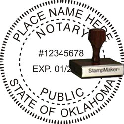 Notary Seal - Wood Stamp - Oklahoma NOTARY_SEAL_OKLAHOMA_WOOD_STAMP