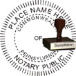 Notary Seal - Wood Stamp - Pennsylvania NOTARY_SEAL_PENNSYLVANIA_WOOD_STAMP