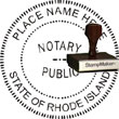 Notary Seal - Wood Stamp - Rhode Island NOTARY_SEAL_RHODE_ISLAND_WOOD_STAMP