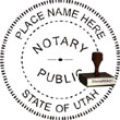 Notary Seal - Wood Stamp - Utah NOTARY_SEAL_UTAH_WOOD_STAMP