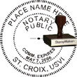 Notary Seal - Wood Stamp - Virgin Islands NOTARY_SEAL_VIRGIN_ISLANDS_WOOD_STAMP