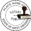 Notary Seal - Wood Stamp - West Virginia NOTARY_SEAL_WEST_VIRGINIA_WOOD_STAMP