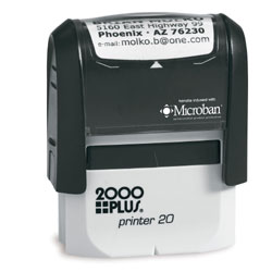 2000 Plus Printer 20 GL Self Inking Stamp 2000_PLUS_PRINTER_20_GREEN_LINE
