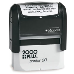 2000 Plus Printer 30 GL Self Inking Stamp 2000_PLUS_PRINTER_30_GREEN_LINE