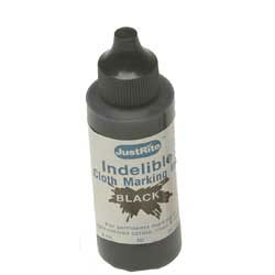 Indelible Cloth Stamp Ink 2oz Black INDELIBLE_CLOTH_INK2OZBLACK