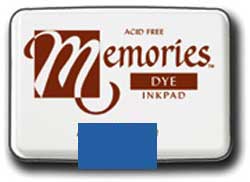 Memories Dye Stamp Pad Blue MEMORIES_PAD_BLUE