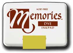 Memories Dye Stamp Pad Soft Gold MEMORIES_PAD_SOFT_GOLD