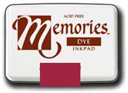 Memories Dye Stamp Pad Cherry Red MEMORIES_PAD_CHERRY_RED