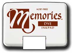Memories Dye Stamp Pad White MEMORIES_PAD_WHITE