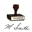 Wood Signature Stamp - up to 3" WOOD_SIGNATURE