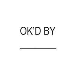 OK'd Stamp SSS20 SSS20_OKD