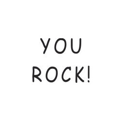 You Rock Stamp SSS26 SSS26_YOU_ROCK