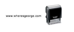 Trodat 4911 - Where's George Stamp - WG4 TRODAT_4911_WHERES_GEORGE_WWW