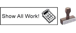 Teacher Rubber Stamp-SHOW WORK WOOD_SHOW_WORK