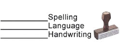 Teacher Rubber Stamp-SPELLING WOOD_SPELLING