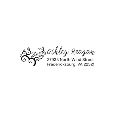 Address & Return Address Stamps