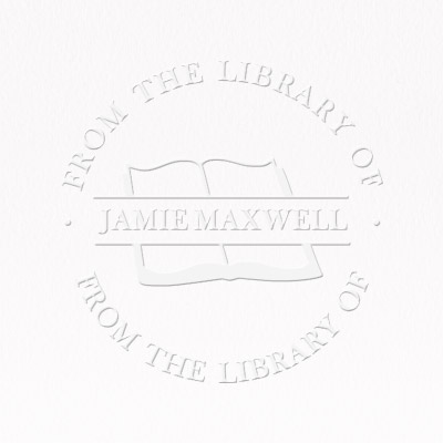 Book Embosser From the Library of Embosser Library Embosser Book Embosser  with Your Name Embosser Stamp Custom Library Stamp 