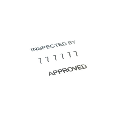 Number Stamps with Custom Text