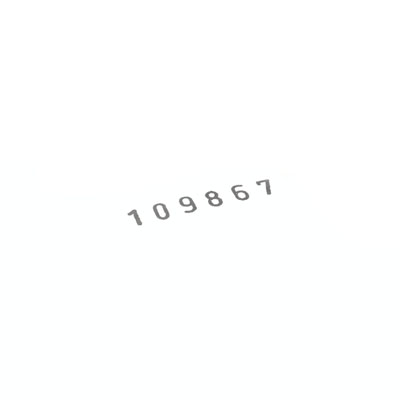 Number Rubber Stamps 