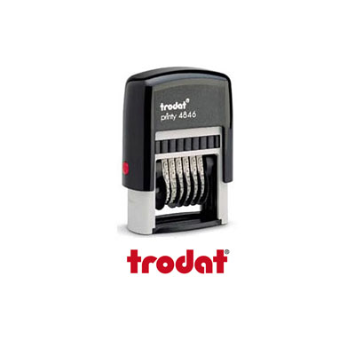 trodat self-inking number stamps