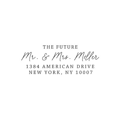 Wedding Monogram & Address Stamps