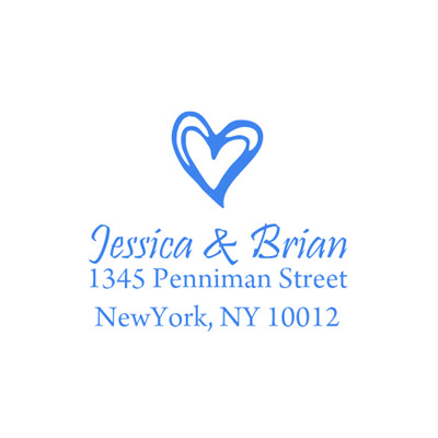 wedding monogram & address stamps