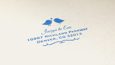 Wedding Monogram & Address Stamps