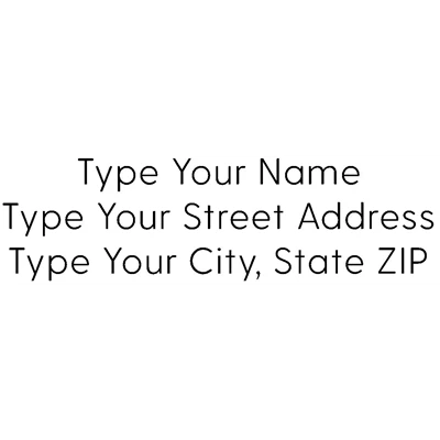 Address Stamp 5