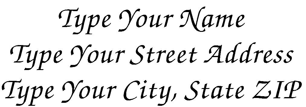 Address Stamp 6