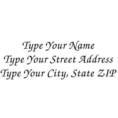 Address Stamp 6